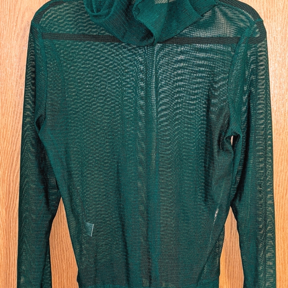 Large Green Mesh Top - Forever 21